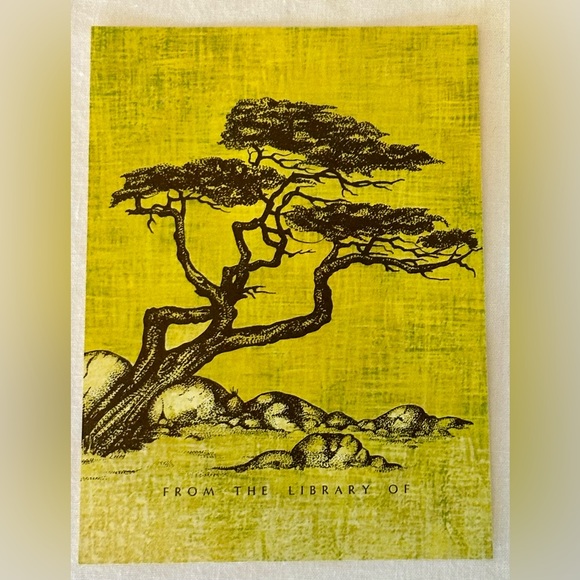 Vintage Antioch Company Japanese Maple Cedar Tree BookPlate Company Original Box - Picture 5 of 11